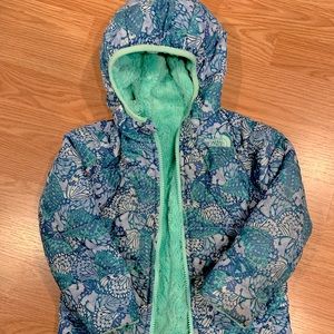 North Face Toddler Winter Butterfly reversible zip coat